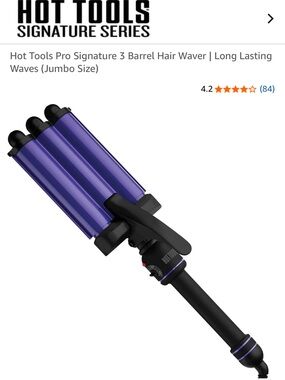 Hot Tools Purple 3-Barrel Hair Waver – Pro Signature